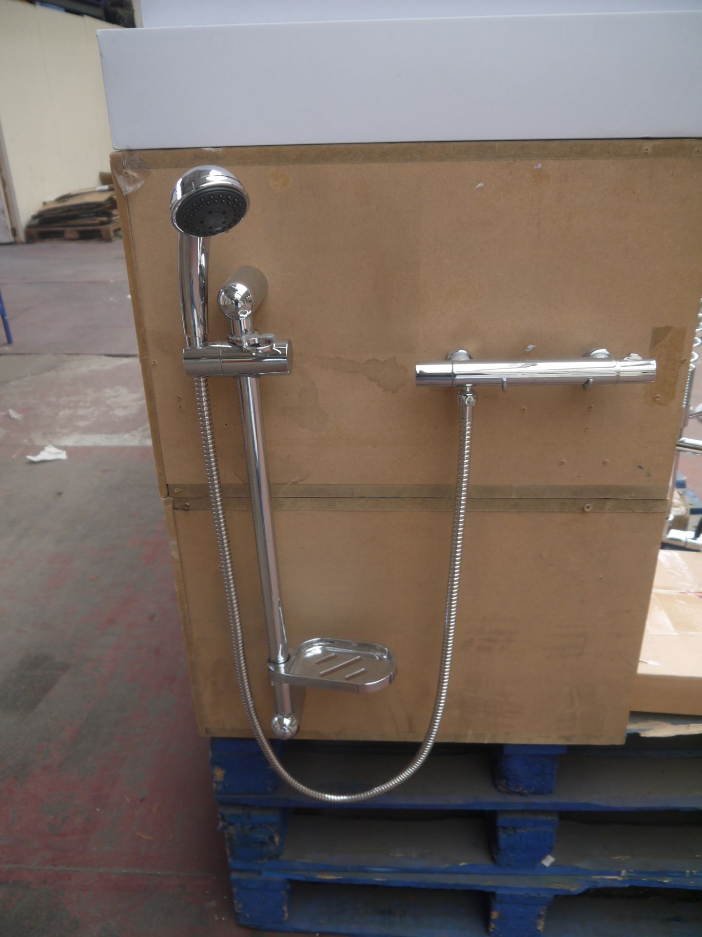 Deva by Methvyn Kestral slim line Thermostatic bar shower Kit includes Thermostatic Bar valve mixer,
