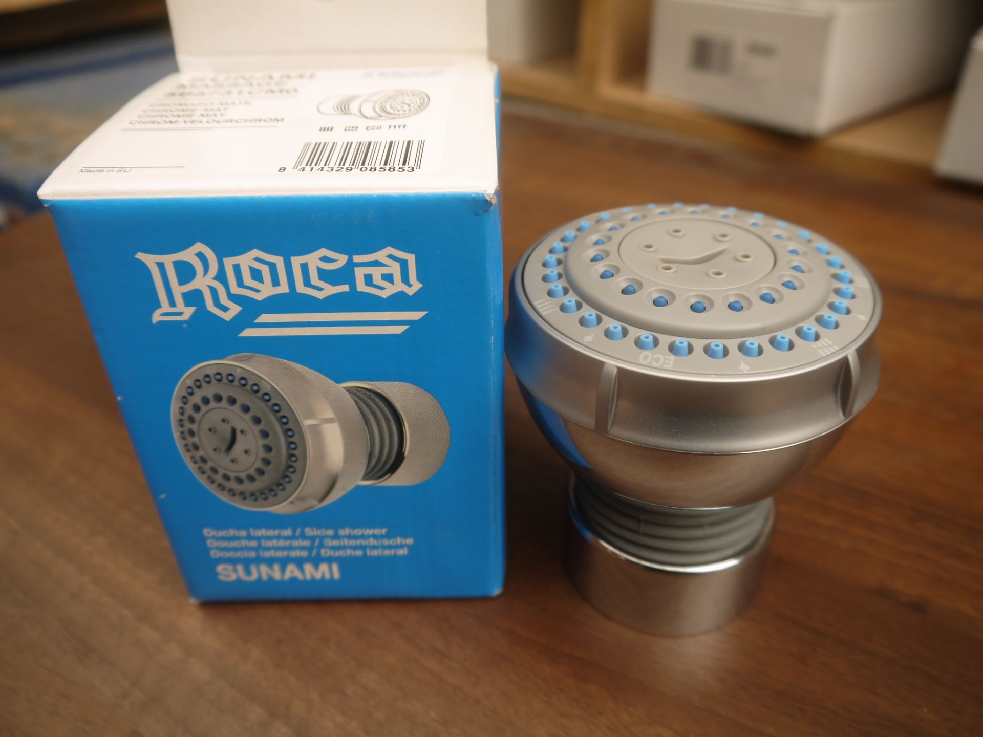 Roca Sunami Chrome wall mounted adjustable body jet, new and boxed, RRP £99