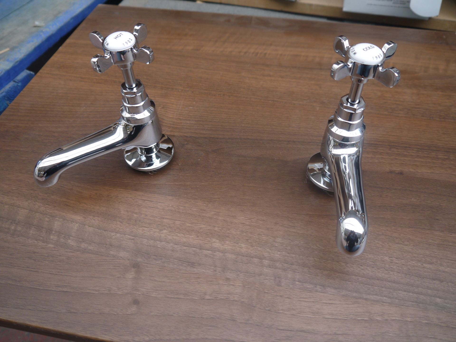 Jacuzzi Westminster Basin taps, new and boxed