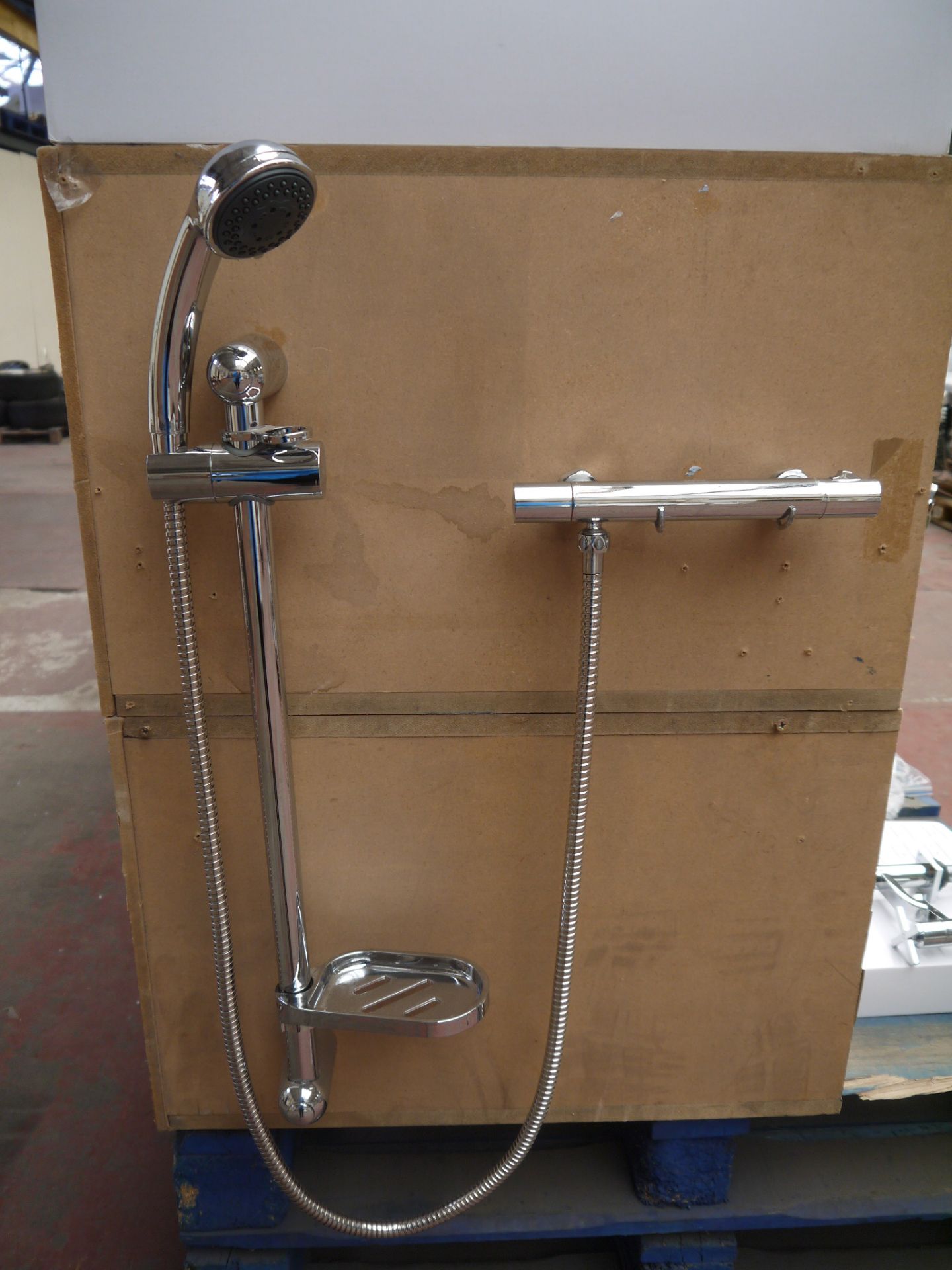 Deva by Methvyn Kestral slim line Thermostatic bar shower Kit includes Thermostatic Bar valve mixer,