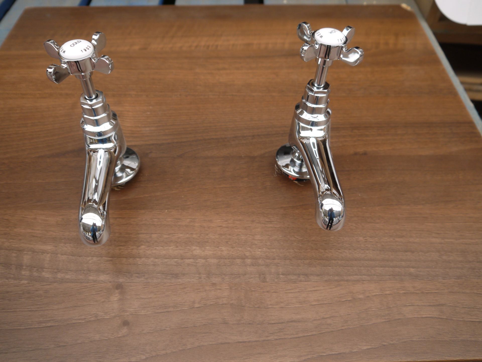 Jacuzzi Westminster Basin taps, new and boxed