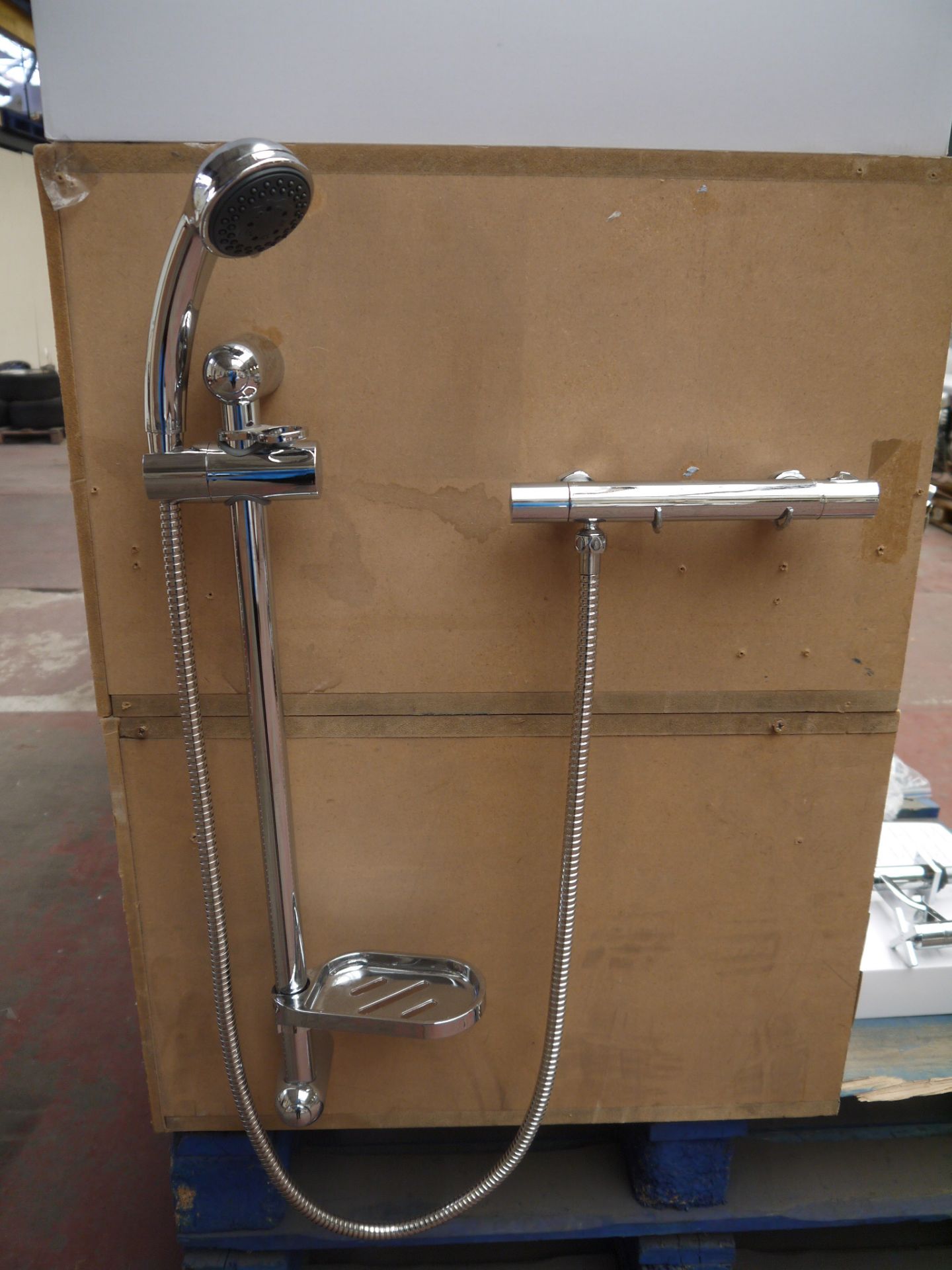 Deva by Methvyn Kestral slim line Thermostatic bar shower Kit includes Thermostatic Bar valve mixer,