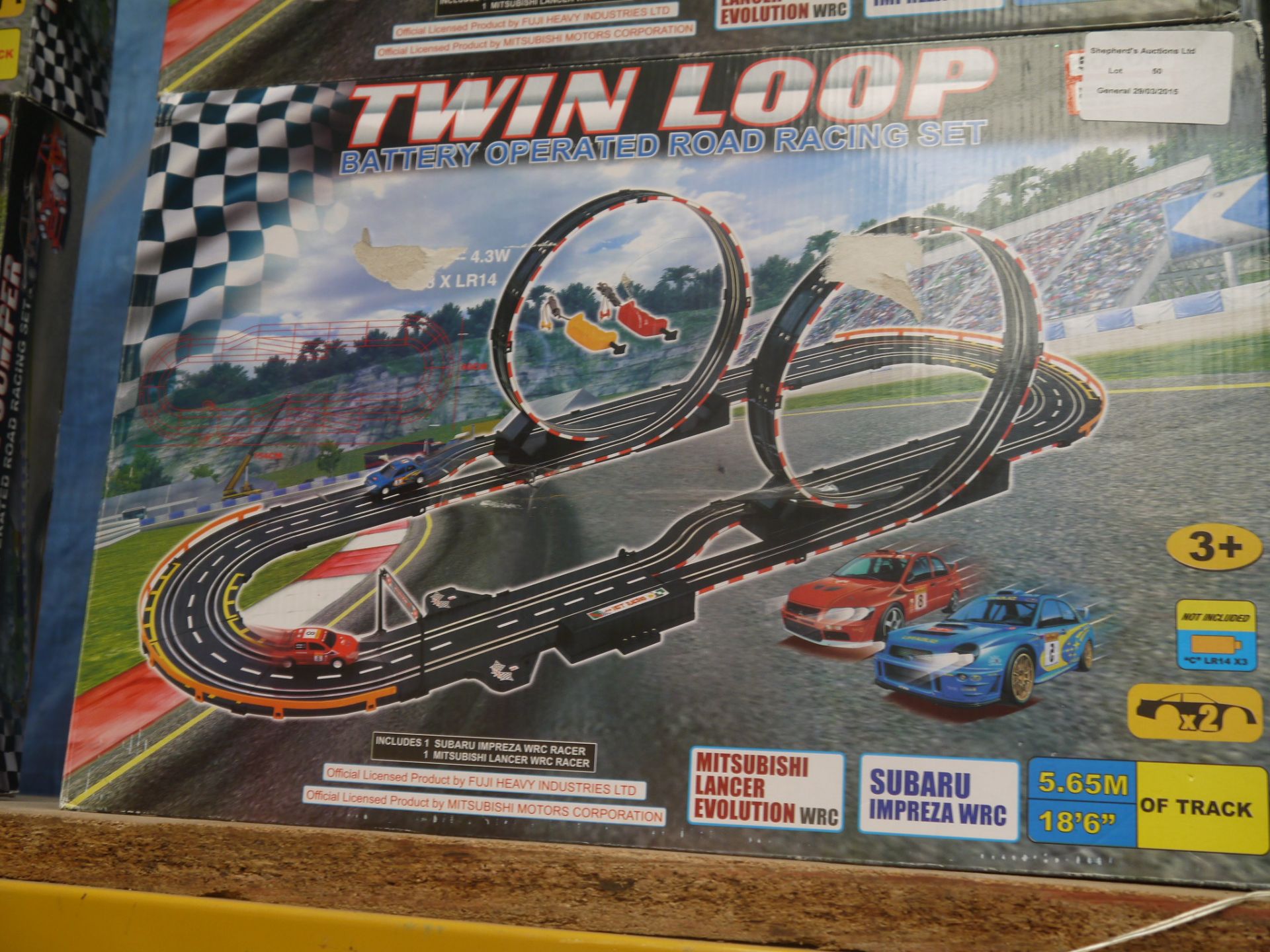 twin loop battery operated racing set