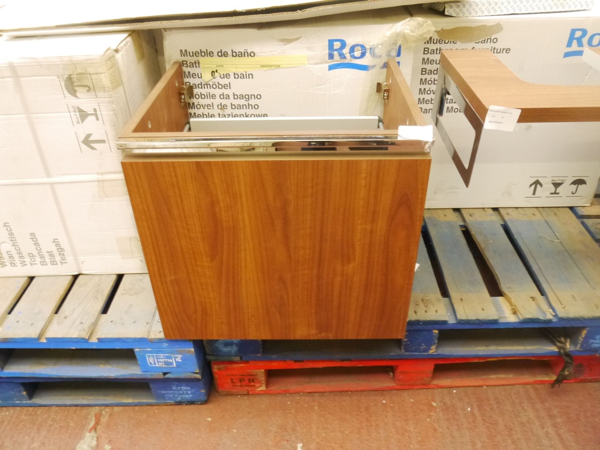 Roca H&H Walnut unit with work top, all with boxes