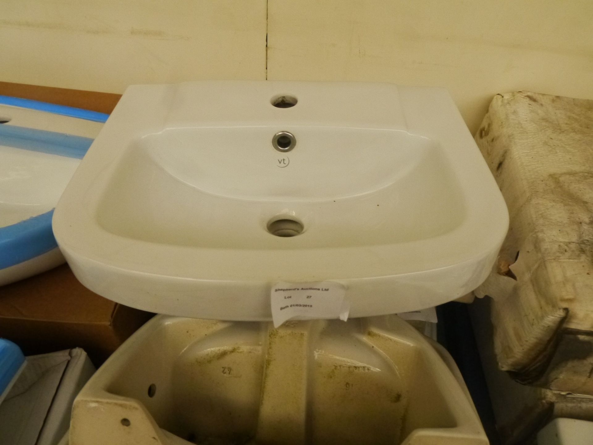 Vernon Tutbury wall mounted sink 450mm wide