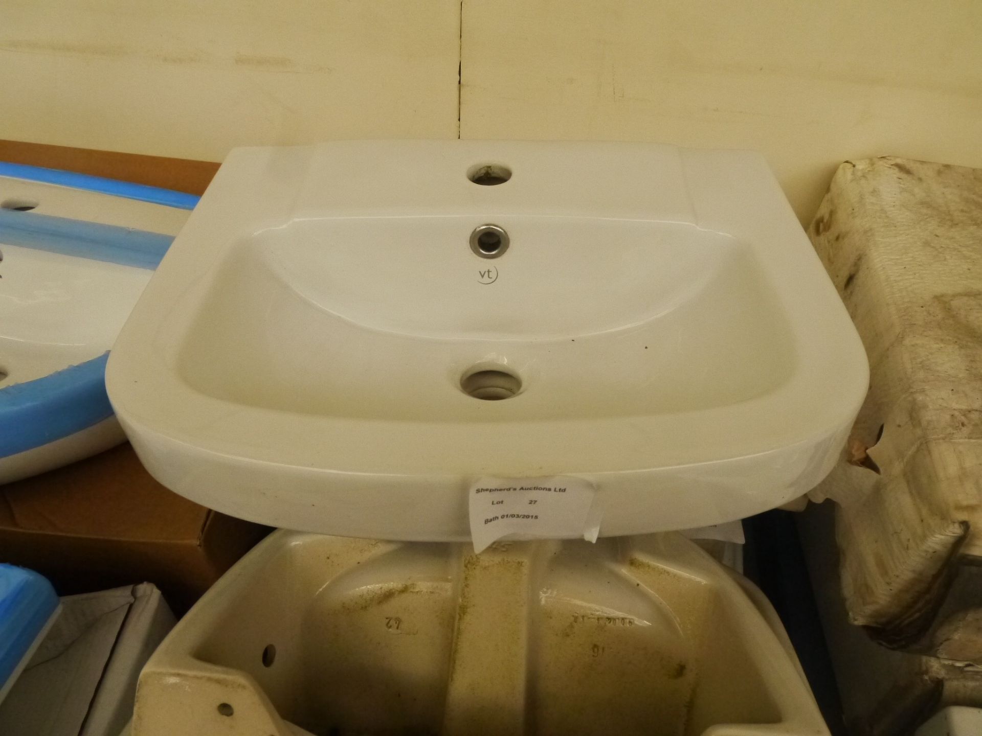 Vernon Tutbury wall mounted sink 450mm wide