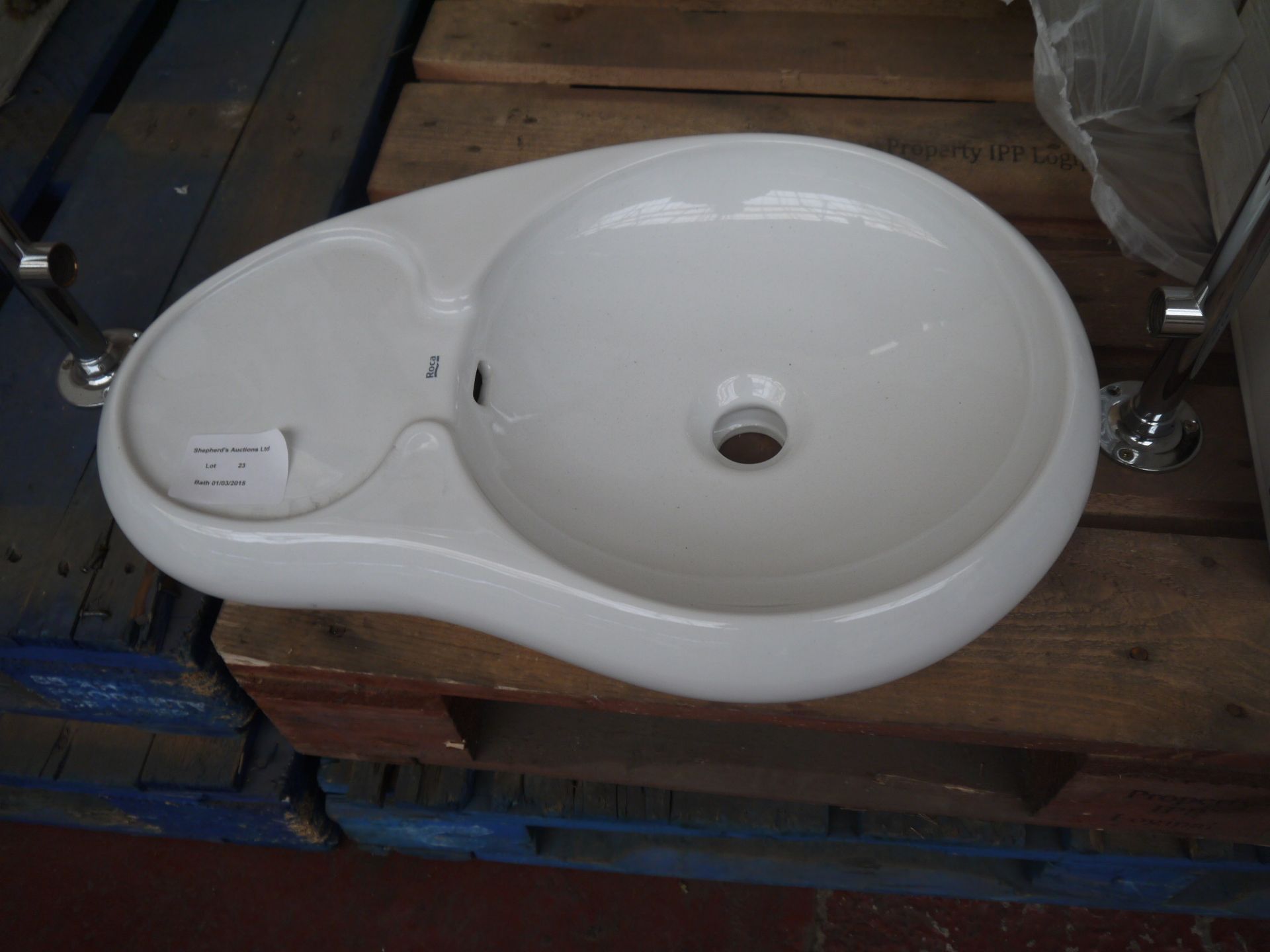 Roca Urbi sculpted counter top sink, RRP £298