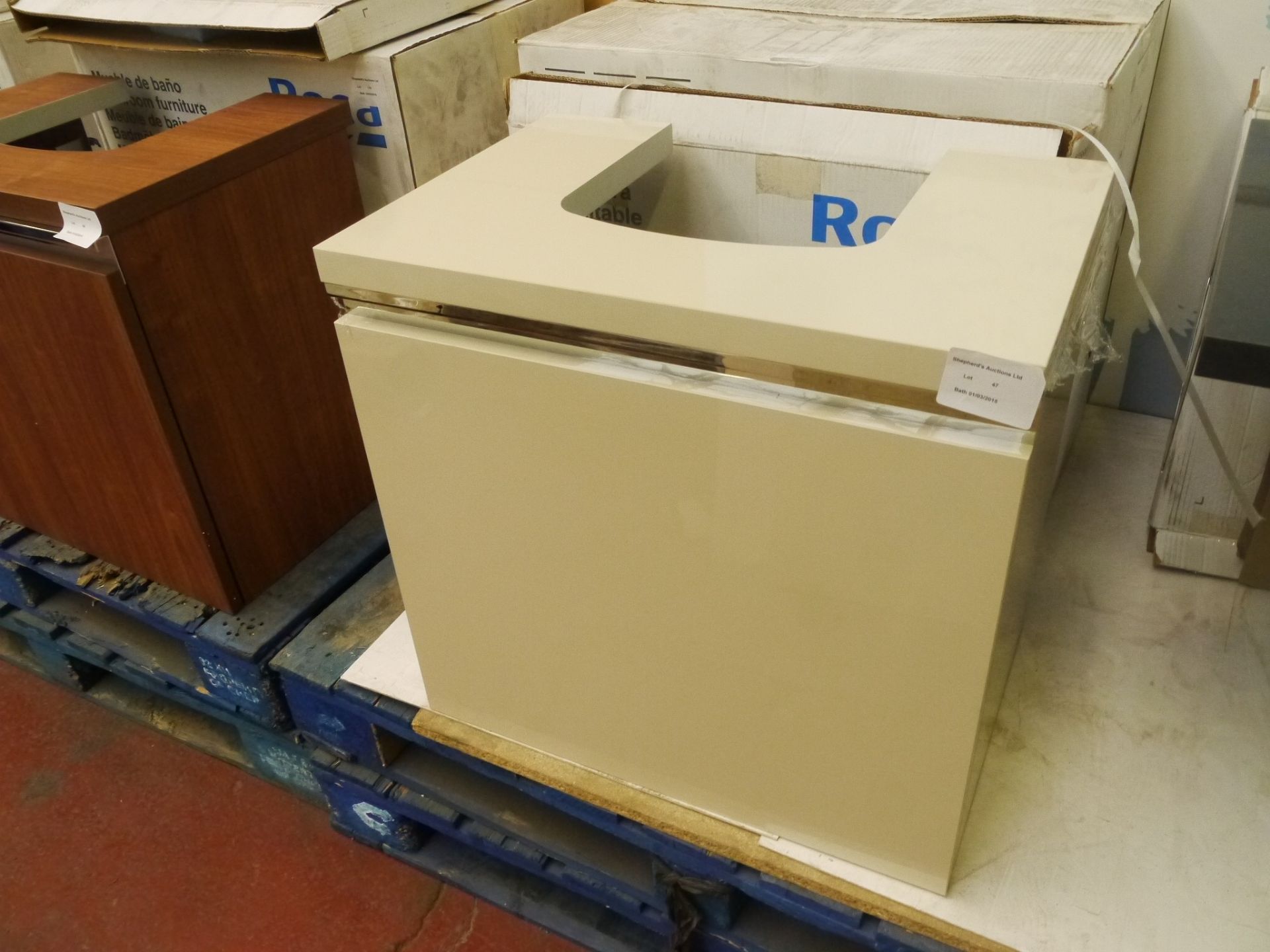 Roca H&H Biege unit with work top, all with boxes 61w x 51d x 60t
