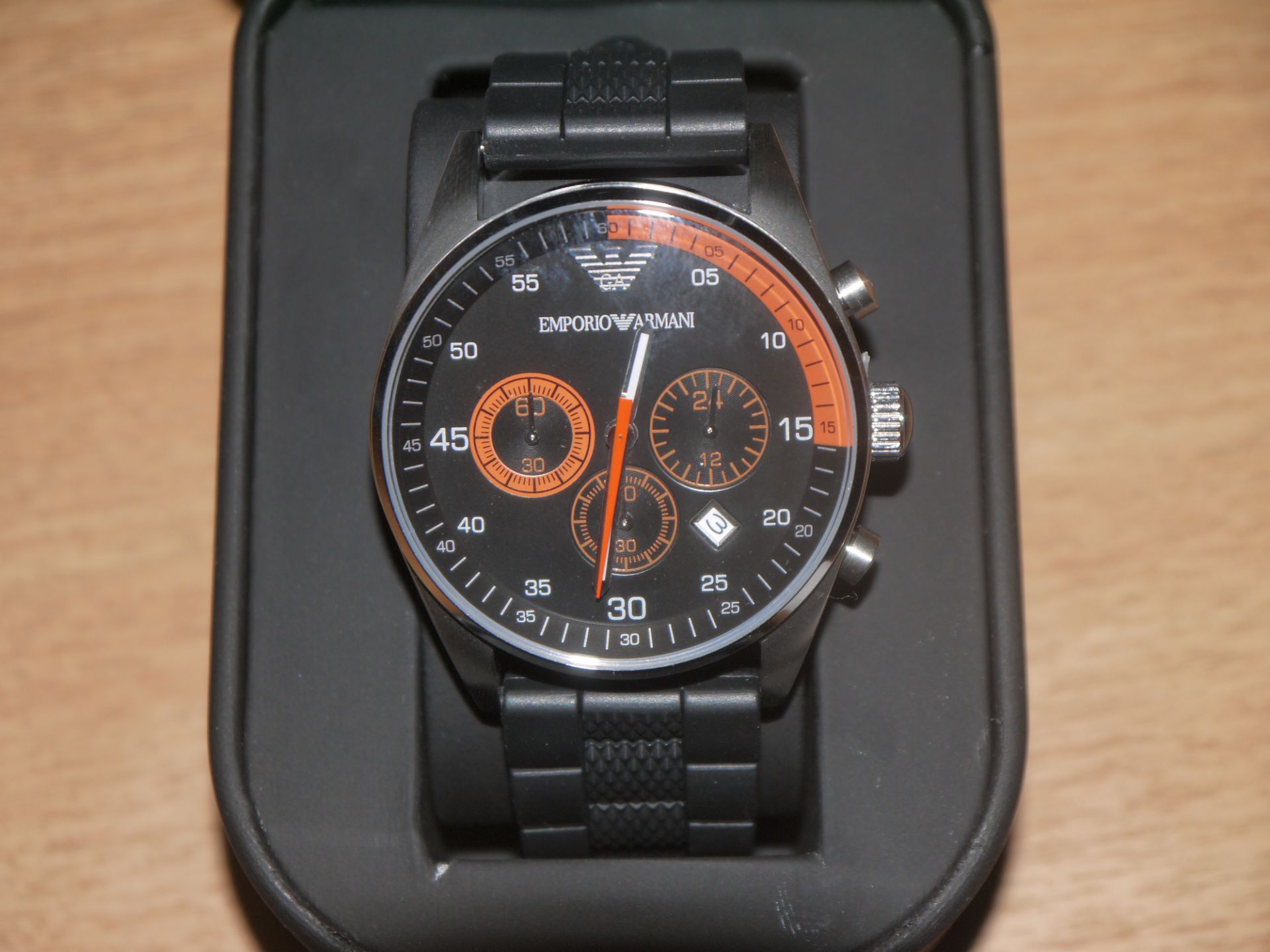 NO VAT!! Armani AR5878 Mens Sportivo Watch. New, boxed and ticking