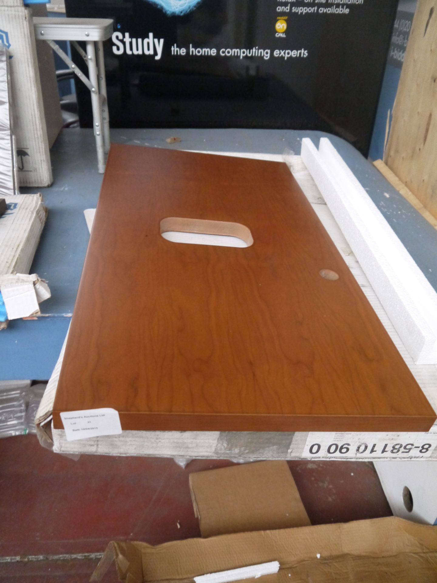 Roca Tao Cherry wood cabinet worktop, boxed
