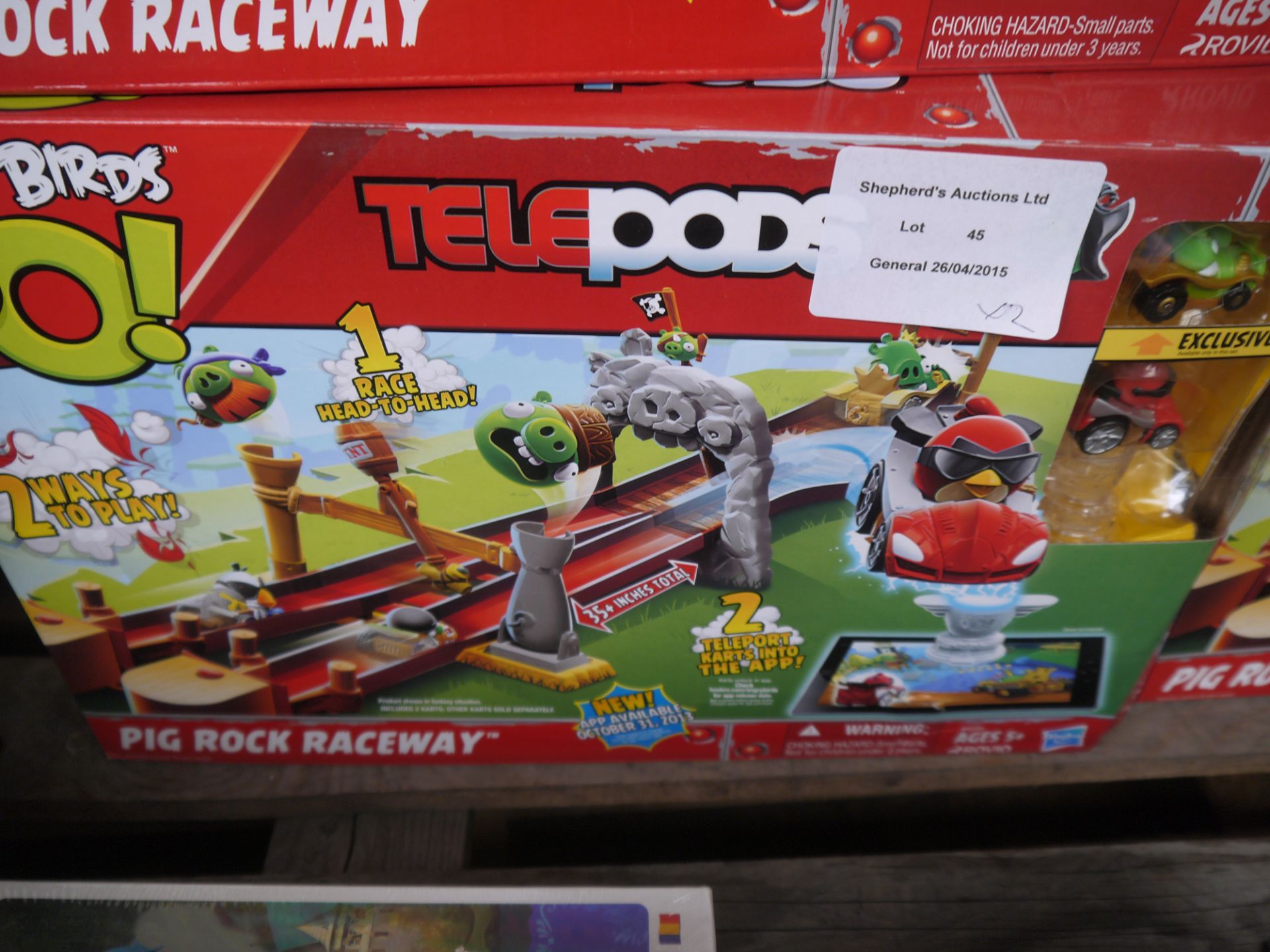 2x Angry Birds GO! Telepods Pig Rock Raceway. Boxed.