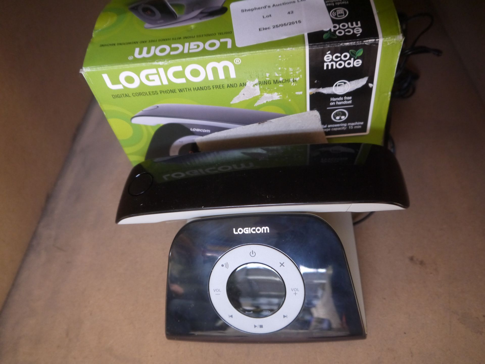Logicom cordless digital phones with answer machine, boxed