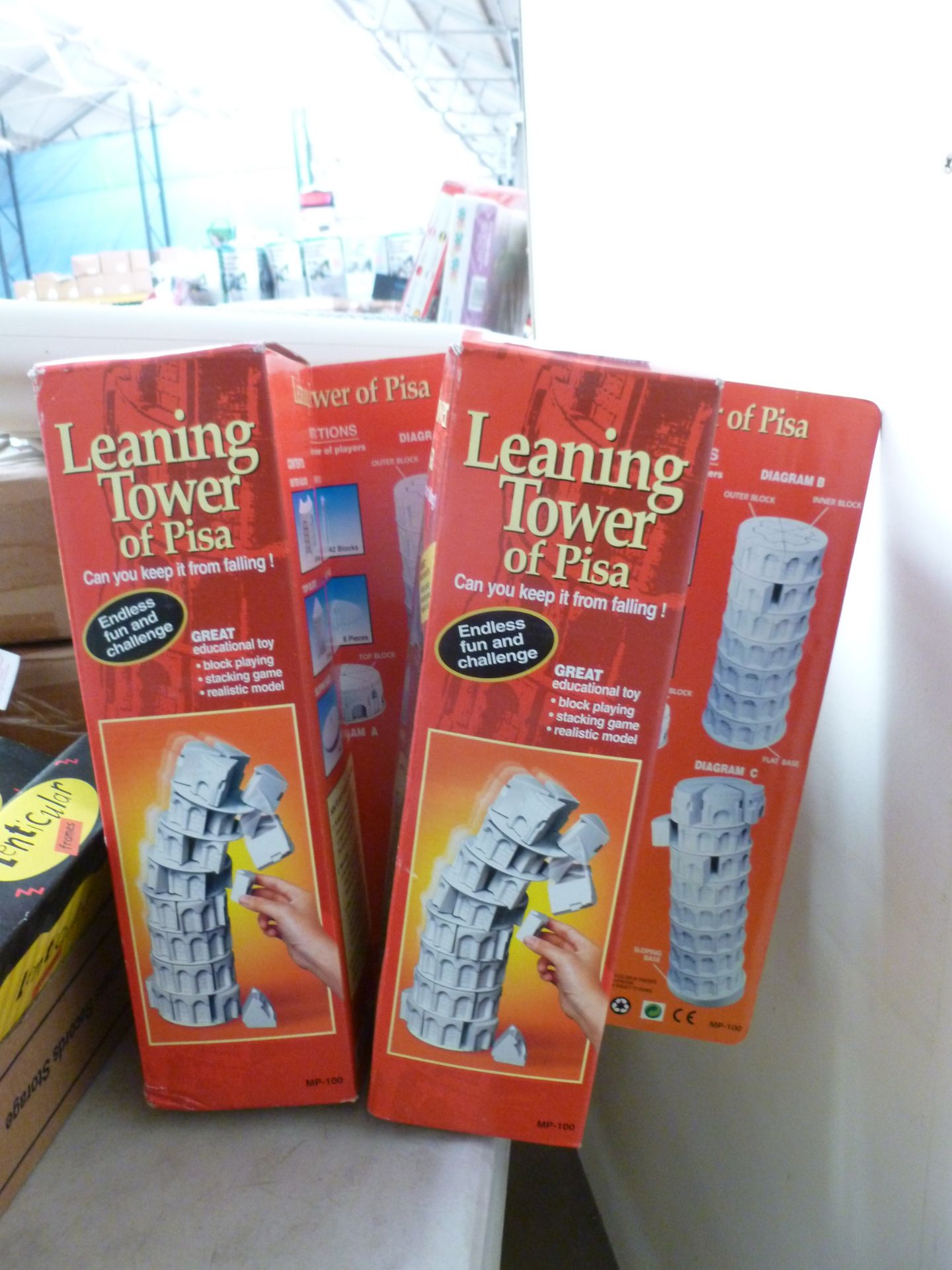 2x The Leaning Tower of Pisa Game. Boxed.