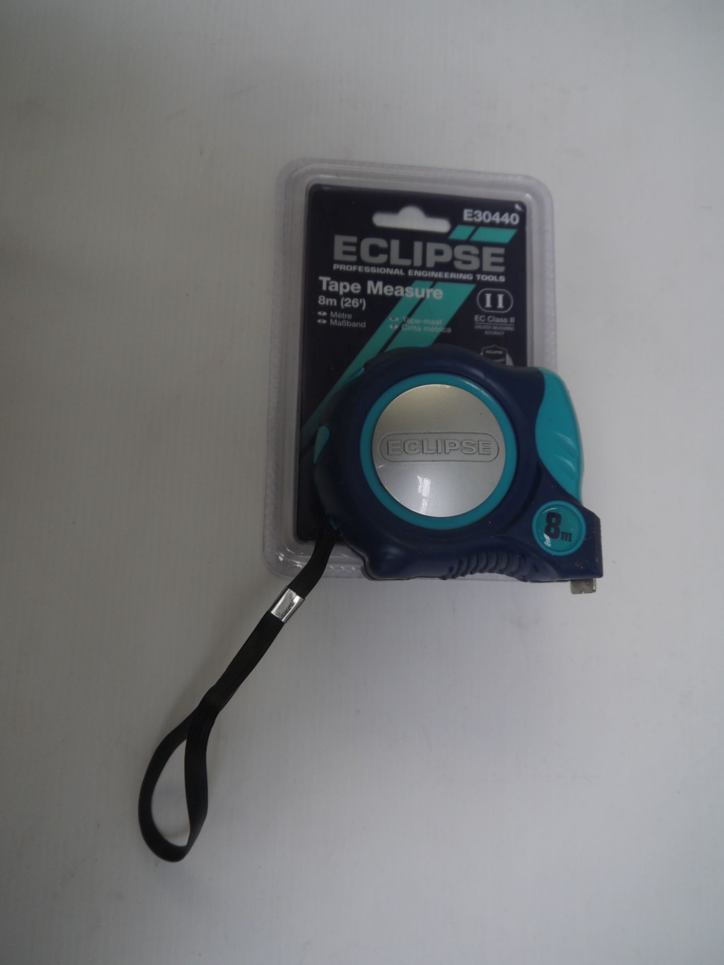 Eclipse 8mtr Tape Measure new still attached to packaging