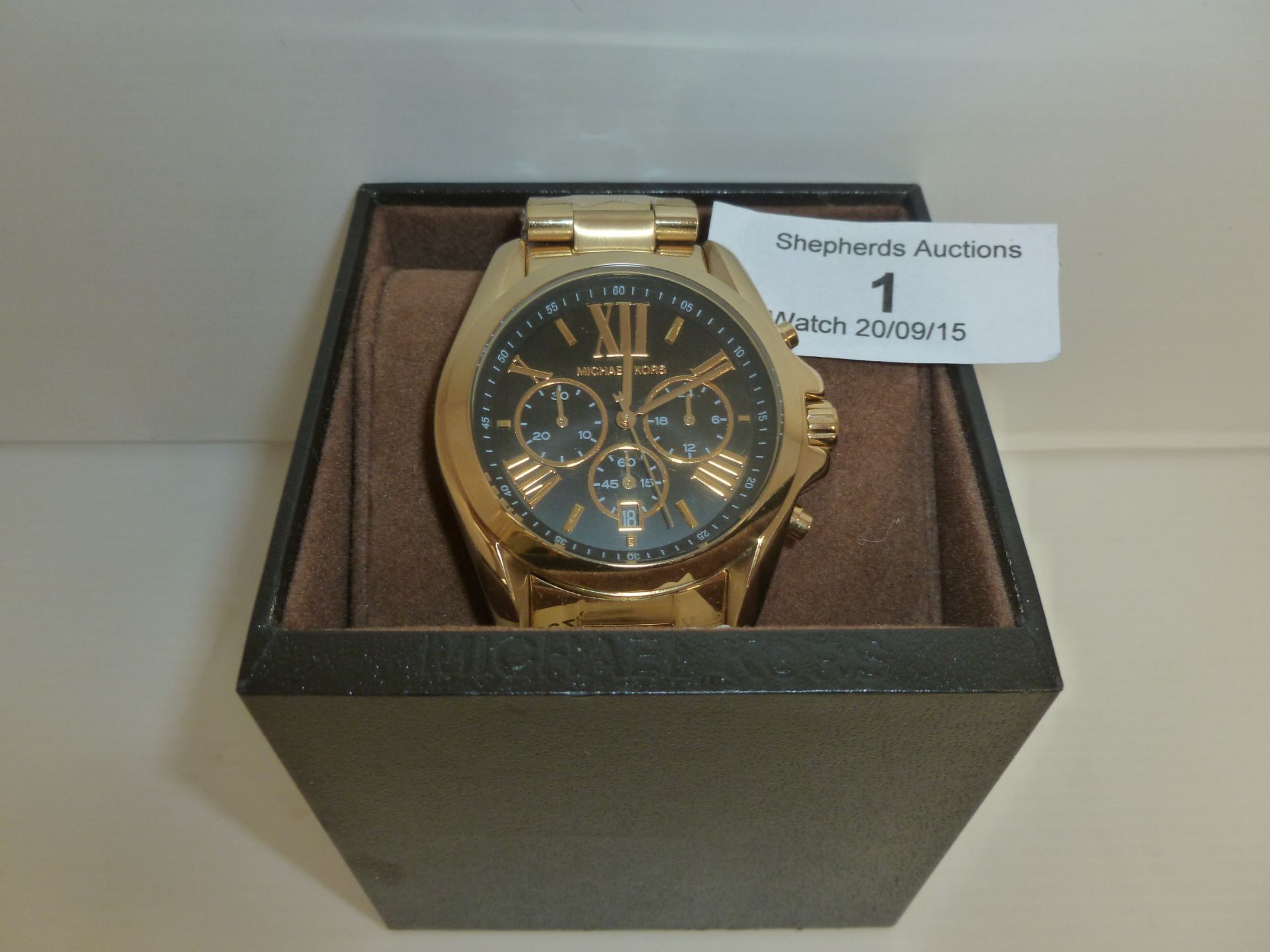 NO VAT!!! Michael Kors MK5739 Gold coloured Metal strapped Watch. New, boxed