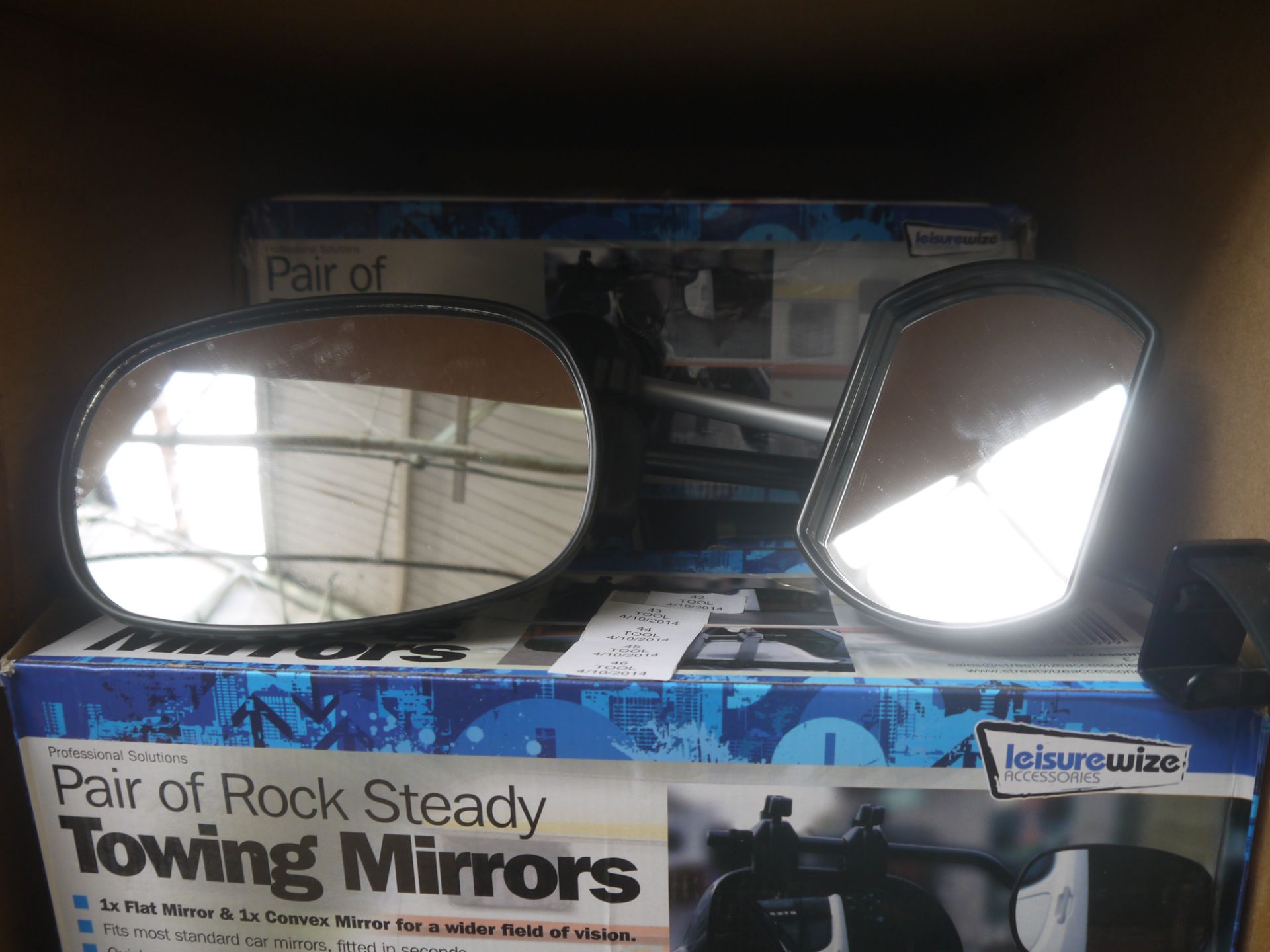 Pair of StreetWize Rock Steady Towing Mirrors. Boxed.