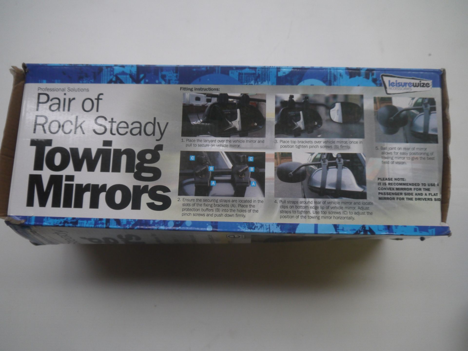 Pair of StreetWize Rock Steady Towing Mirrors. Boxed.