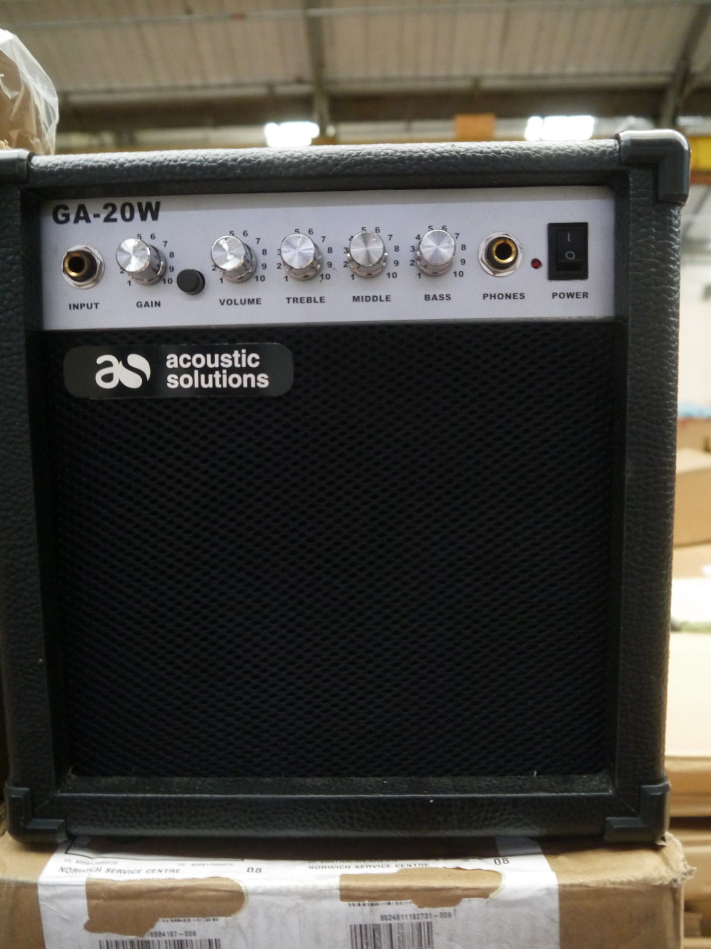 Acoustic Solutions Guitar amplifier, GA-20W 20w Output, Overdrive Boost Function & Headphone.