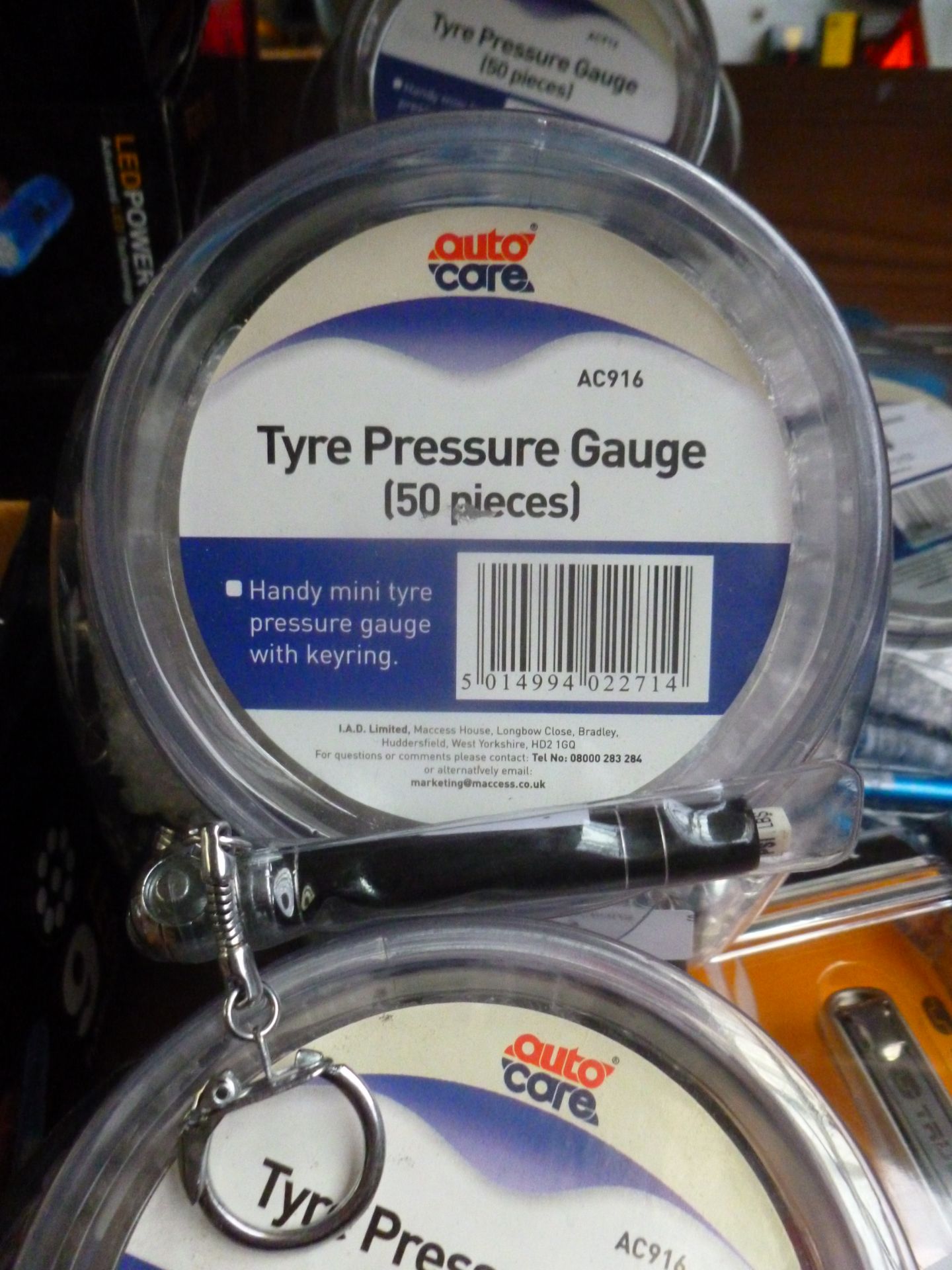 50x AutoCare Tyre Pressure Gauge. New.