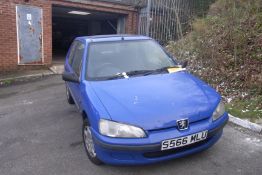 S566 MLU Peugeot 106 XL Zest 3 with V5 - No Key