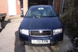 LJ51 RXN Skoda Fabia Comfort TDI with V5 - No