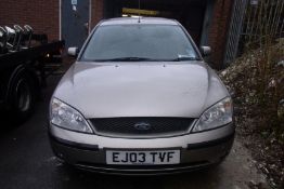 EJ03 TVF Ford Mondeo Zetec with V5 - No Key