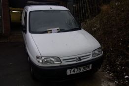 T476 BBK Citroen Berlingo with V5 - No Key - THIS VEHICLE IS SUBJECT TO VAT