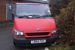 LB54 FKE Ford Transit 260 SWB with V5 - No Key - THIS VEHICLE IS SUBJECT TO VAT