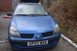 GP03 WRW Renault Clio Expression 16v with V5 - No Key