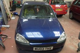 WU03 THX Vauxhall Corsa SXI 16v with V5 - No Key