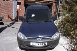 EF02 UPN Vauxhall Combo 1700 DI with V5 - No Keys - THIS VEHICLE IS SUBJECT TO VAT