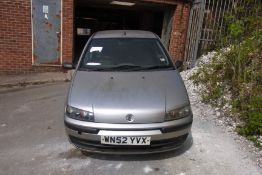 WN52 YVX Fiat Punto Active with V5 - No Keys