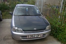 Registration: S362 DFG - No V5 - No Keys
Make/Model: Toyota Starlet GLS - ATF LICENCED BIDDERS ONLY