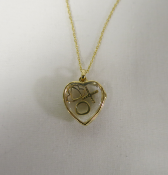 Loquet - 14k Yellow Gold Pendant with Chain. RRP £1,115