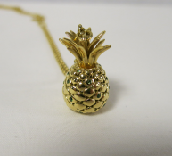 Beazie Roberts - 18k Yellow Gold Necklace with Pineapple Pendant. RRP £3,450