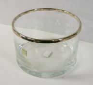 Ercuis Glass & Silver Plated Bowl. RRP £186