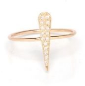 Zoe Chicco - 14k Yellow Gold Diamond Ring. RRP £335