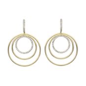 Kiki McDonough - 18k Yellow Gold Triple Hoops Earrings. RRP £2,900