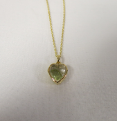 Loquet - 14k Yellow Gold Pendant with Chain. RRP £1,045