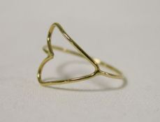 Zoe Chicco - 14k Rose Gold 'Heart' Ring. RRP £108