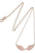 Anita Ko - 14k Rose Gold Wing Pendant with Chain. RRP £1,250