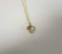 Loquet - 14k Yellow Gold Pendant with Chain. RRP £1,020