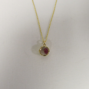 Loquet - 14k Yellow Gold Pendant with Chain. RRP £1,220