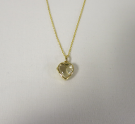 Loquet - 14k Yellow Gold Pendant with Chain. RRP £1,495