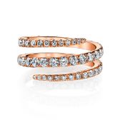 Anita Ko - 18k Gold Diamond Pinky Coil Ring. RRP £4,721