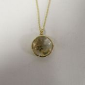 Loquet - 14k yellow Gold Pendant and Chain. RRP £2,155