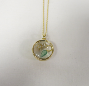 Loquet - 14k Yellow Gold Pendant with Chain. RRP £2,215