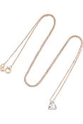 Anita Ko - 18k Rose Gold Pendant with Chain. RRP £5,365