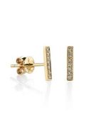 Sydney Evan - 14k Rose Gold Single Diamond Earring. RRP £115
