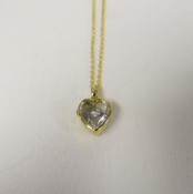 Loquet - 14k Gold Pendant with Chain. RRP £1,210